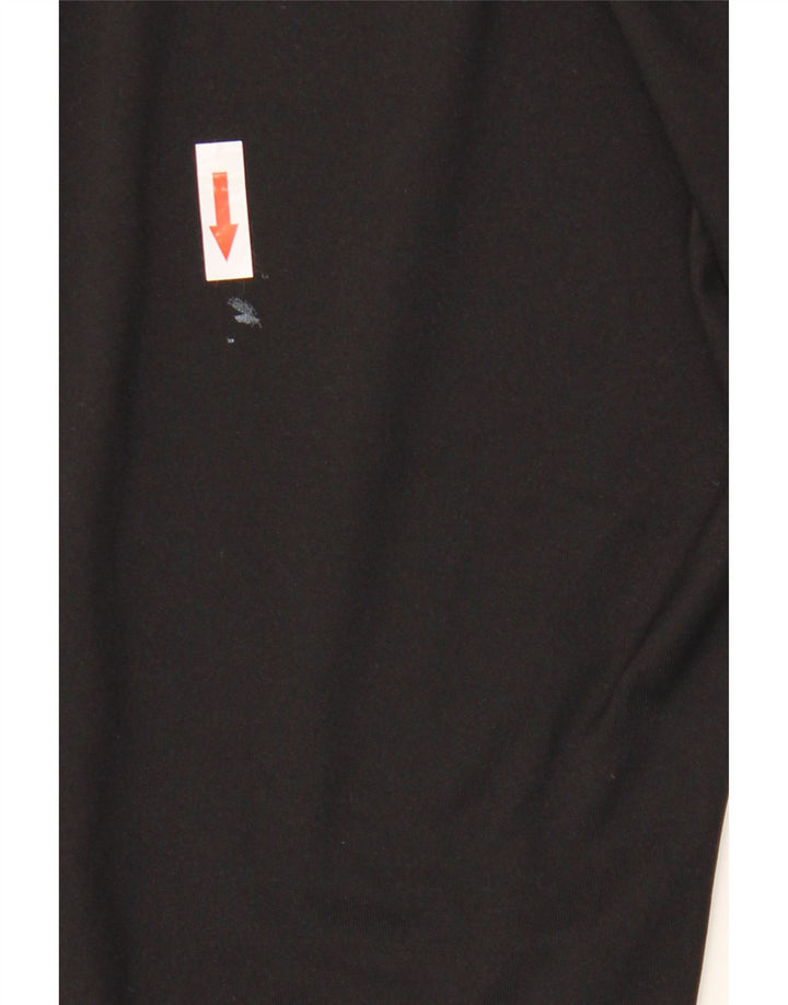 Asics Womens Capri Leggings UK 12 Medium  Black Polyester