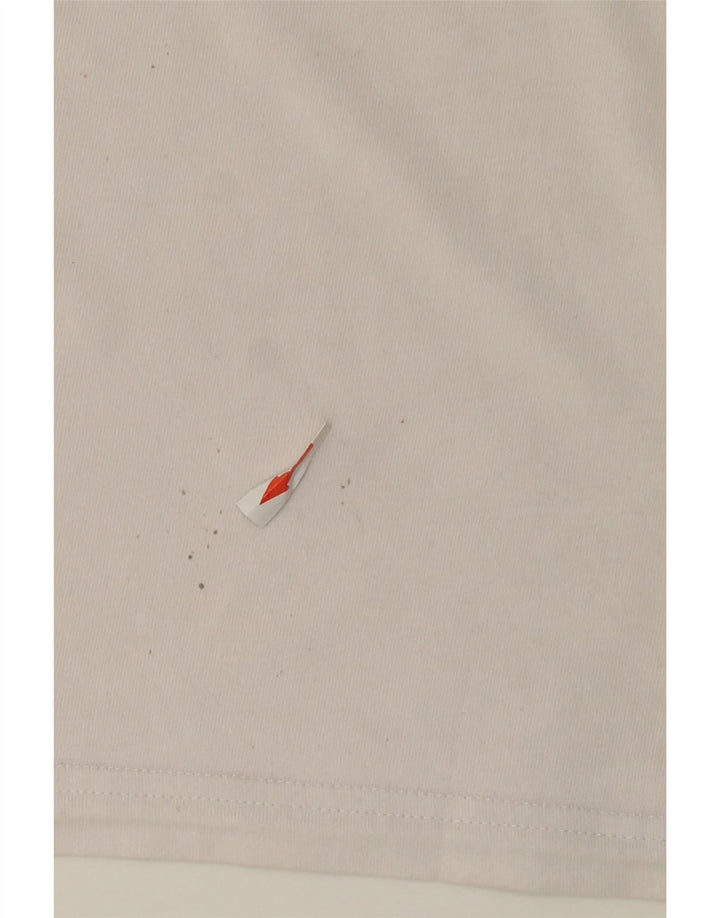 Adidas Mens T-Shirt Top Medium White Cotton