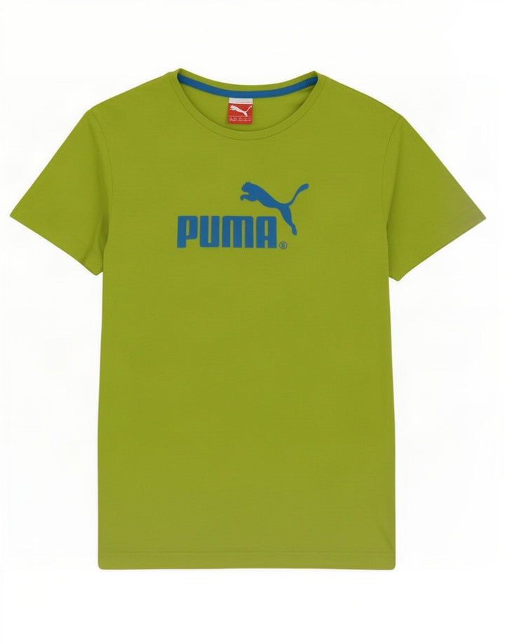 Puma Mens Graphic T-Shirt Top Medium Green