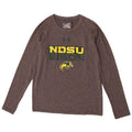 Under Armour Boys Graphic Top Long Sleeve 11-12 Years Large Grey