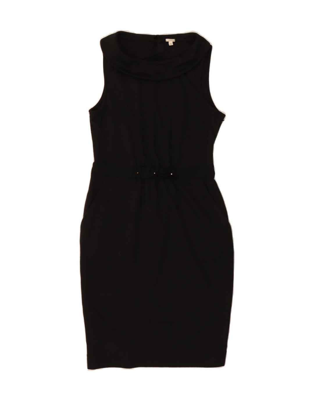 J. CREW Womens Sleeveless Bodycon Dress US 8 Medium Black Polyester Vintage J. Crew and Second-Hand J. Crew from Messina Hembry 