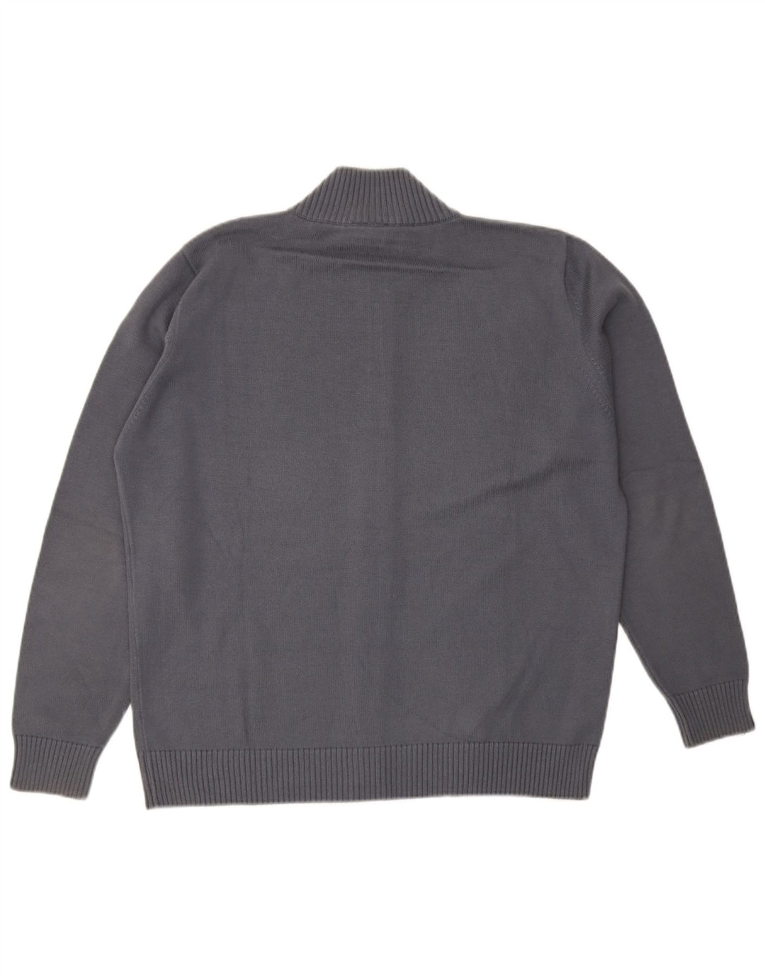 Lacoste Mens Cardigan Sweater Size 5 Large Grey Cotton
