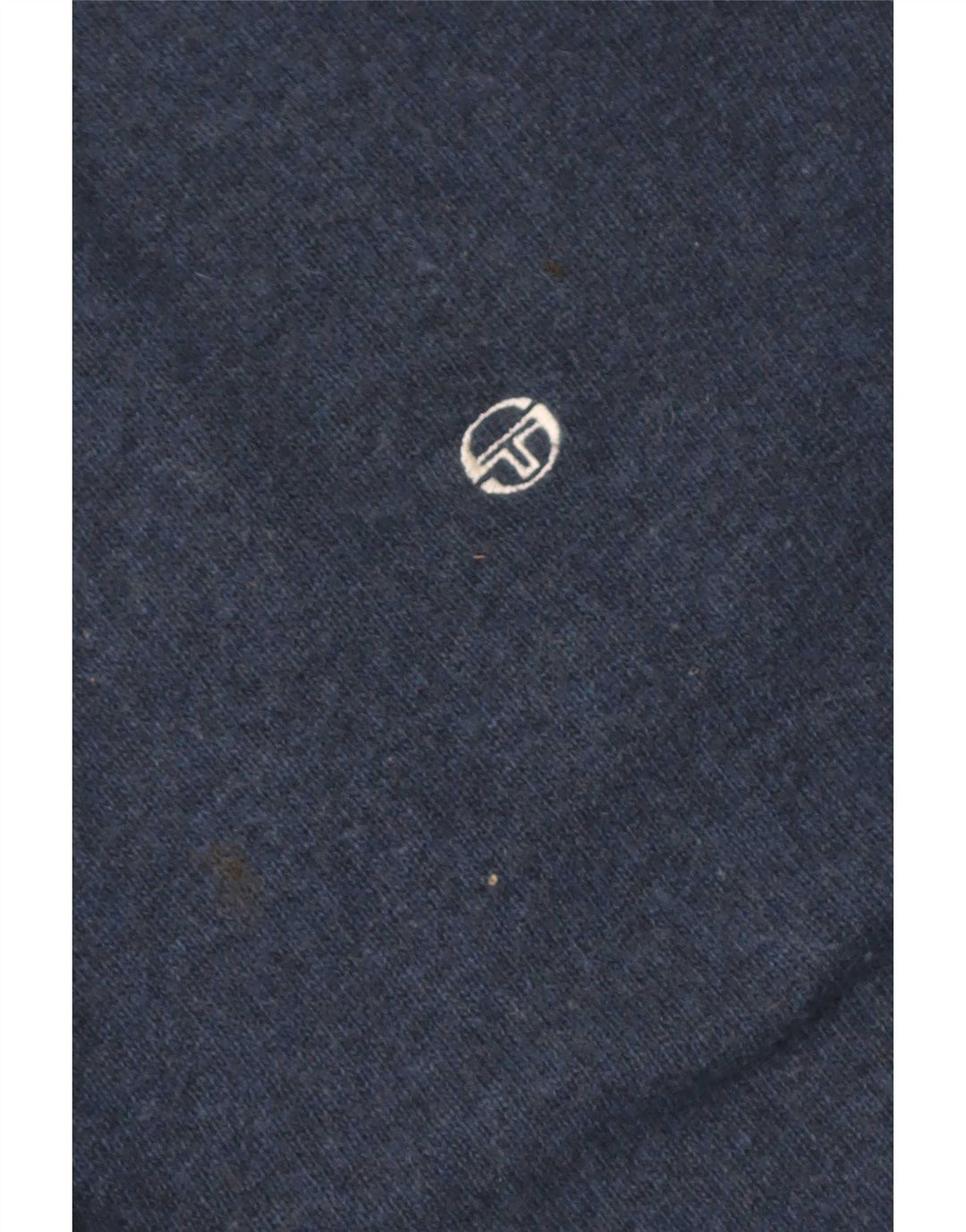 Sergio Tacchini Mens Roll Neck Jumper Sweater Large Navy Blue Wool