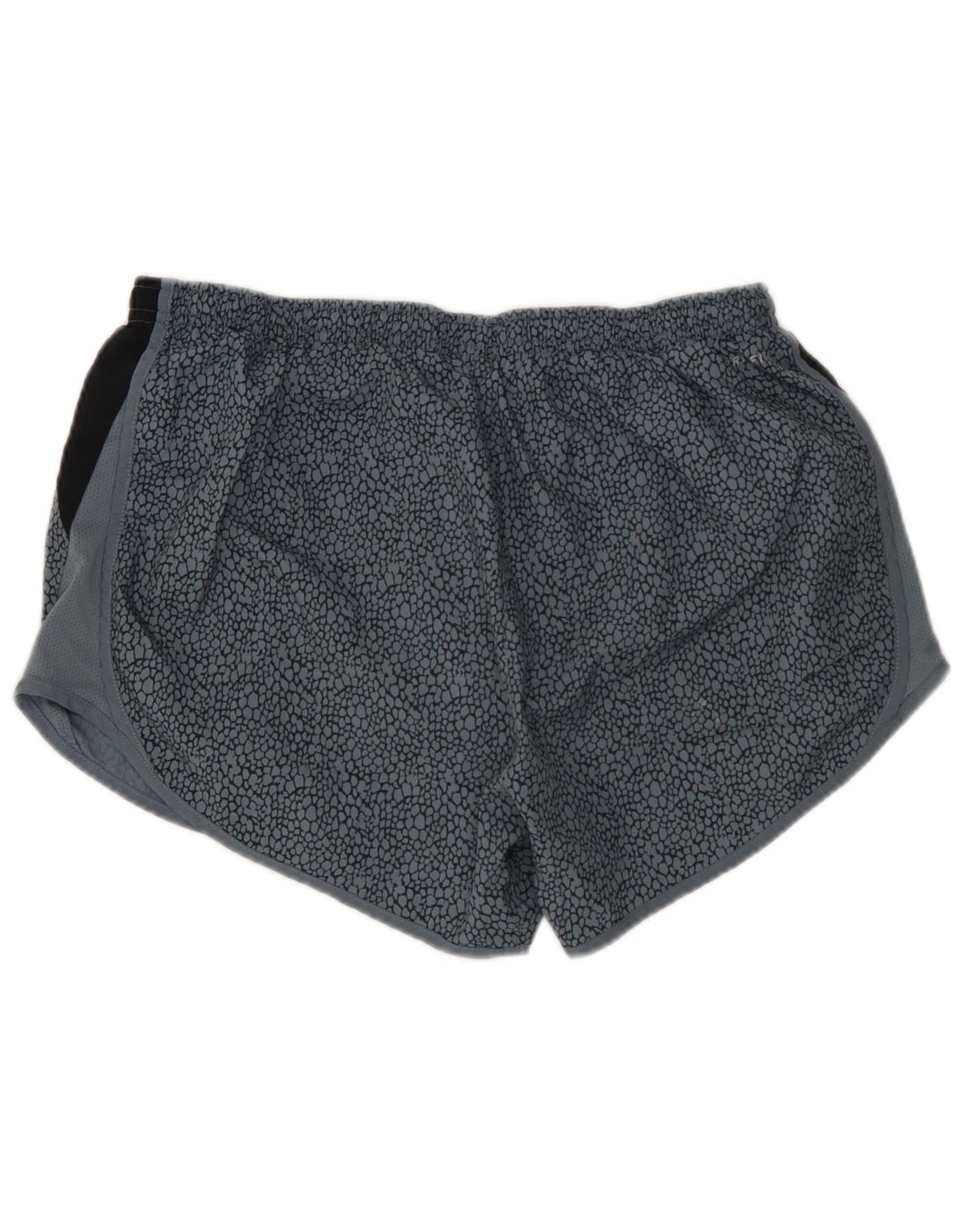 NIKE Womens Dri Fit Sport Shorts UK 12 Medium  Blue Colourblock Polyester