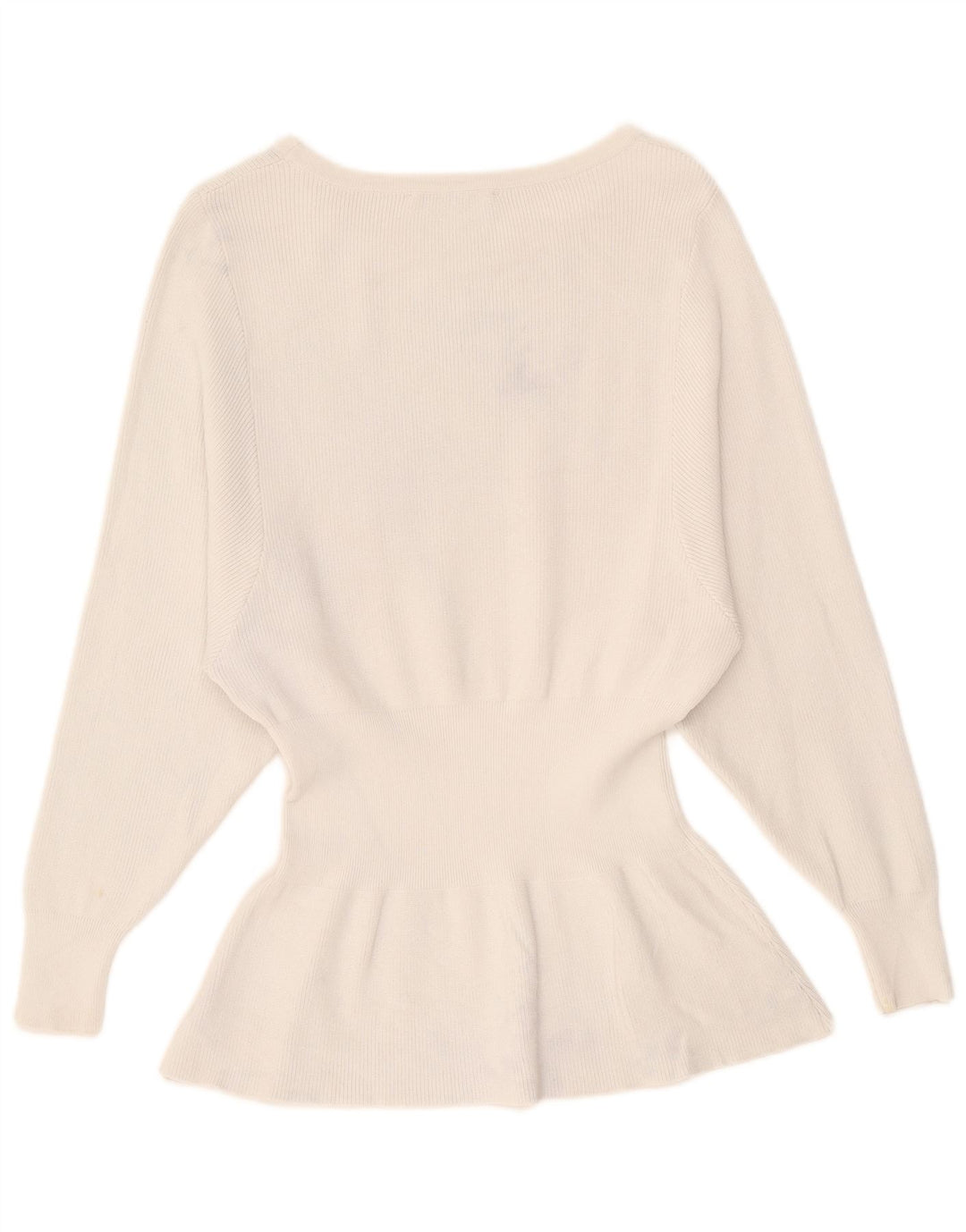 Zara Womens Top Long Sleeve UK 10 Small Beige