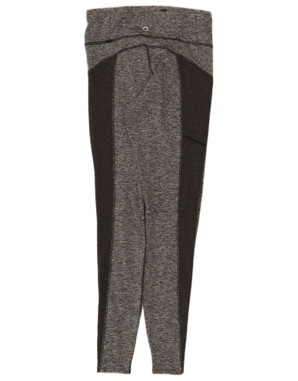 Marks & Spencer Womens Leggings UK 8 Small Grey Colourblock Polyester