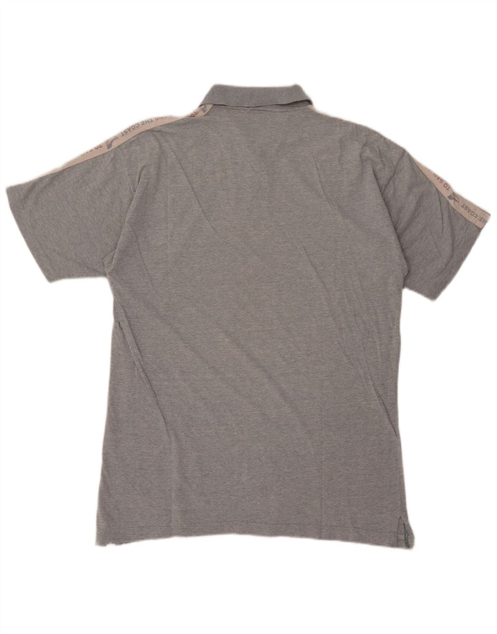 Mc Crae's Mens Graphic Polo Shirt XL Grey Cotton