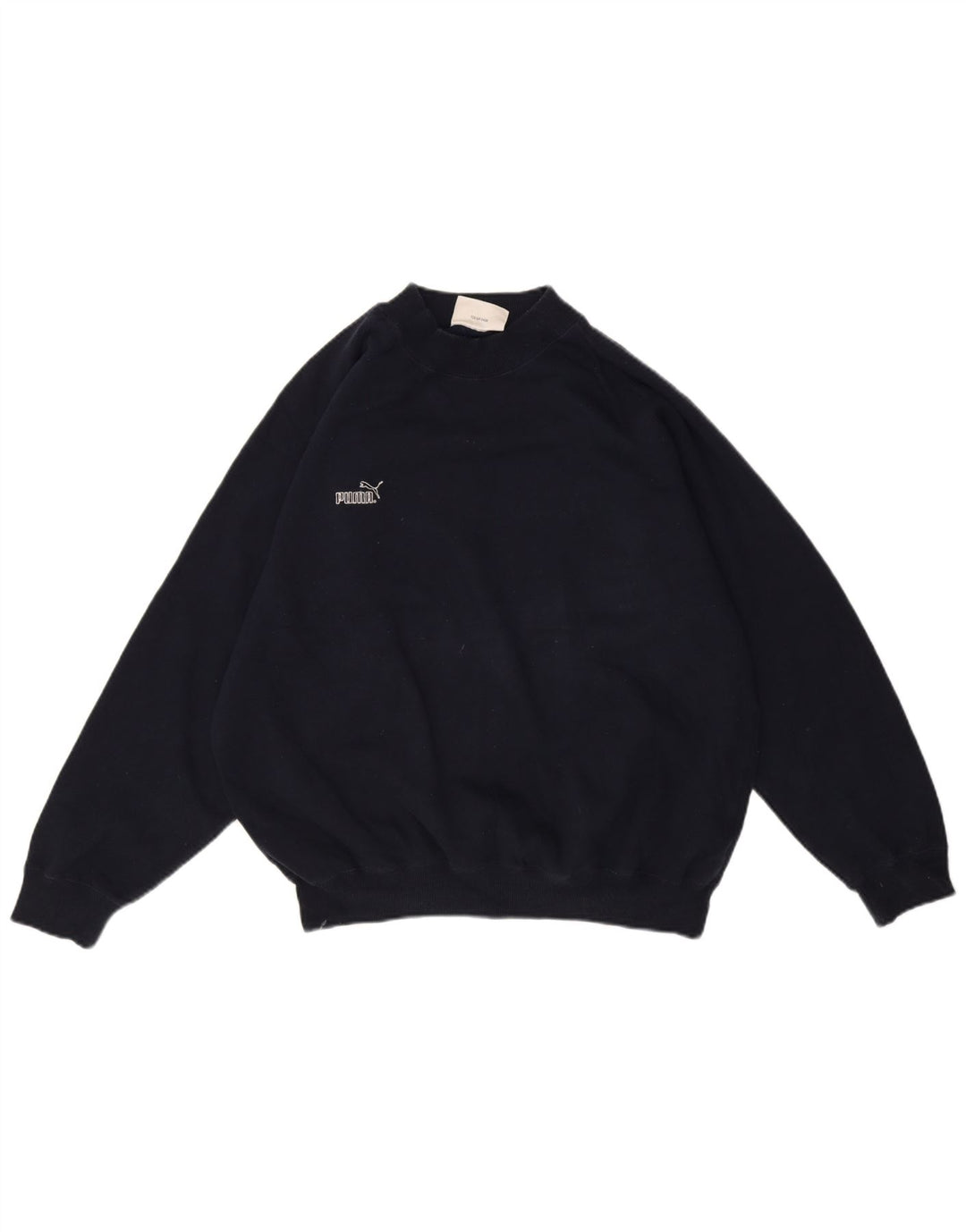 Puma Womens Graphic Sweatshirt Jumper UK 16 Large Navy Blue