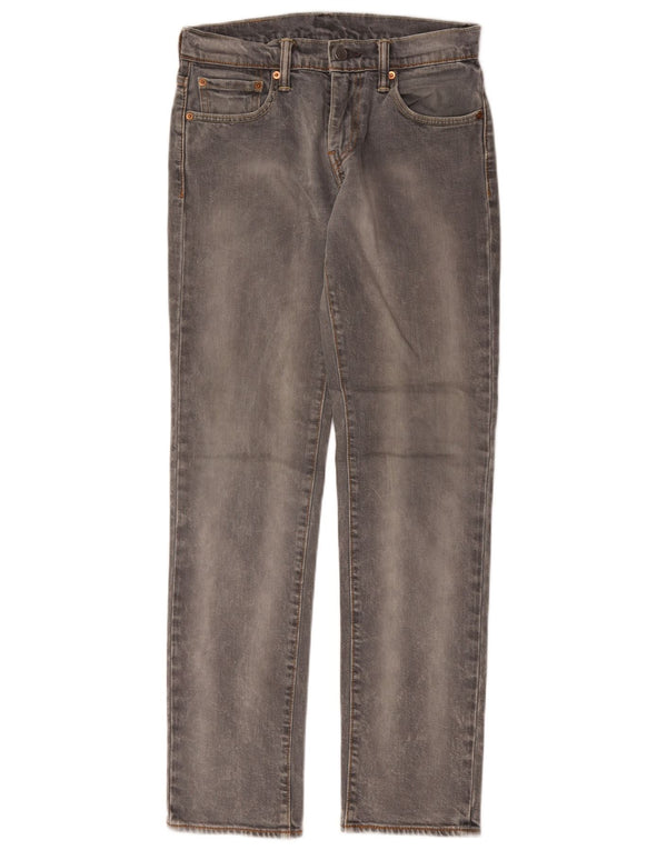 Levi's Mens 511 Slim Jeans W28 L32 Grey Cotton