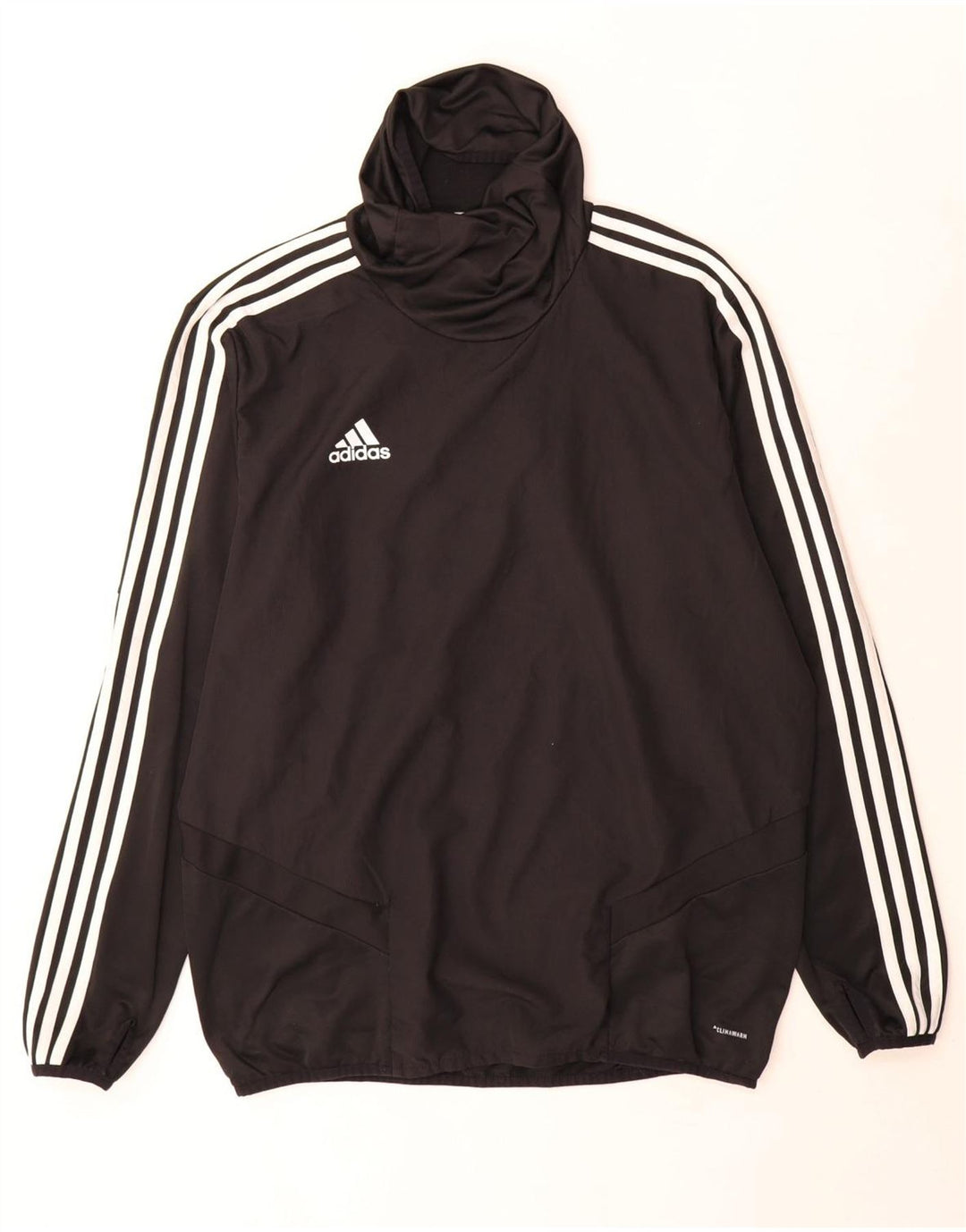 Adidas Mens Climawarm Roll Neck Top Long Sleeve Large Black Polyester