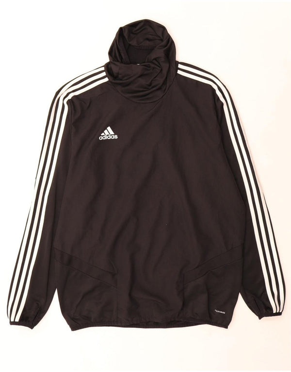 Adidas Mens Climawarm Roll Neck Top Long Sleeve Large Black Polyester