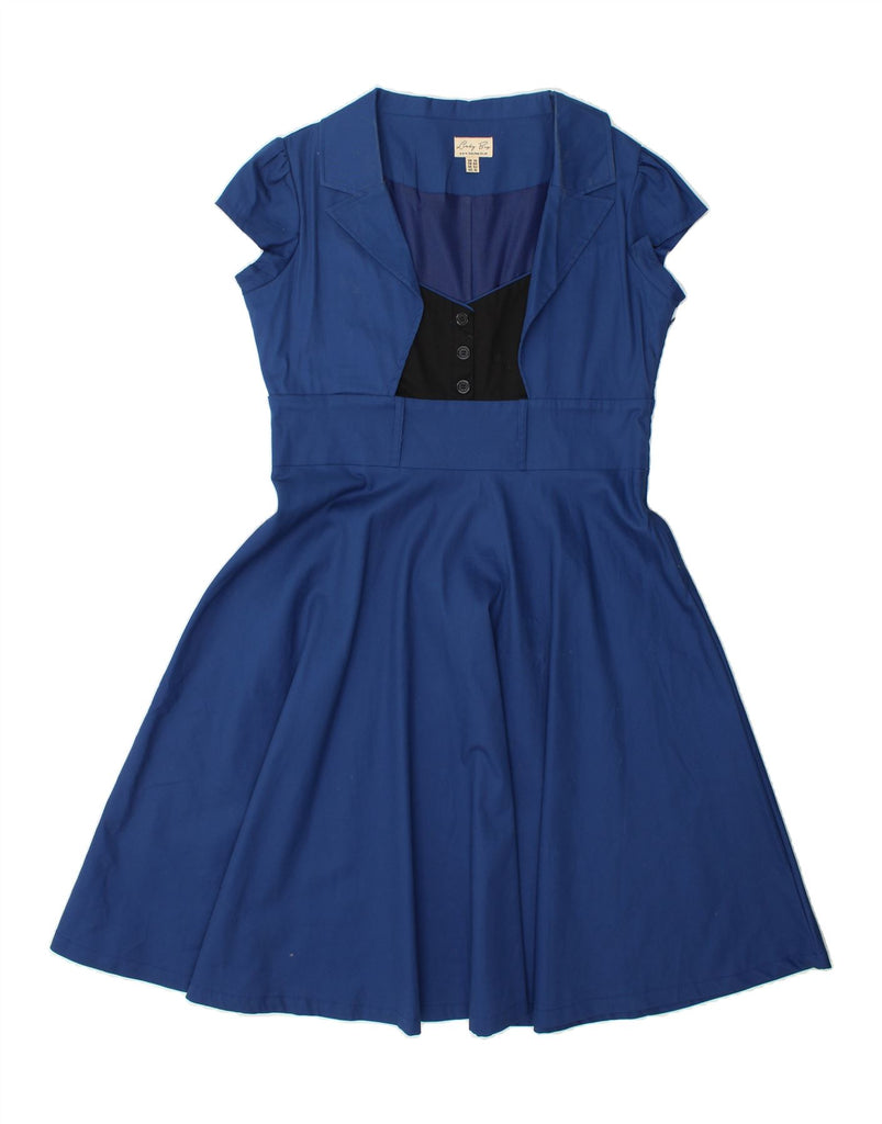 LINDY BOP Womens Swing Dress UK 16 Large Blue Vintage Lindy bop and Second-Hand Lindy bop from Messina Hembry 