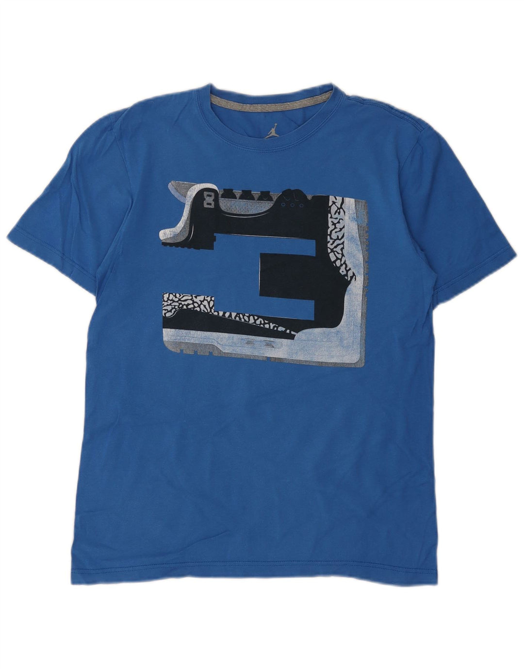 Jordan Mens Graphic T-Shirt Top Small Blue