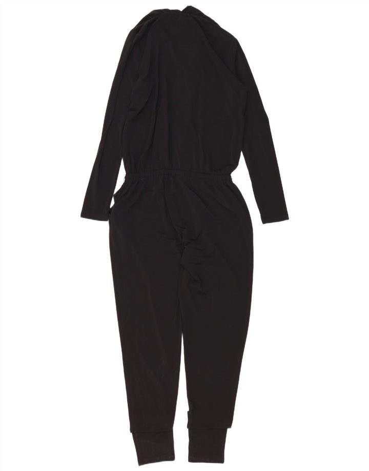 MICHAEL KORS Womens Oversized Jumpsuit UK 10 Small Black Synthetic