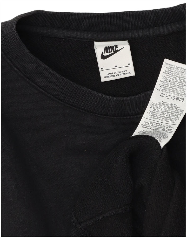 Nike Mens Sweatshirt Jumper Medium Black Cotton