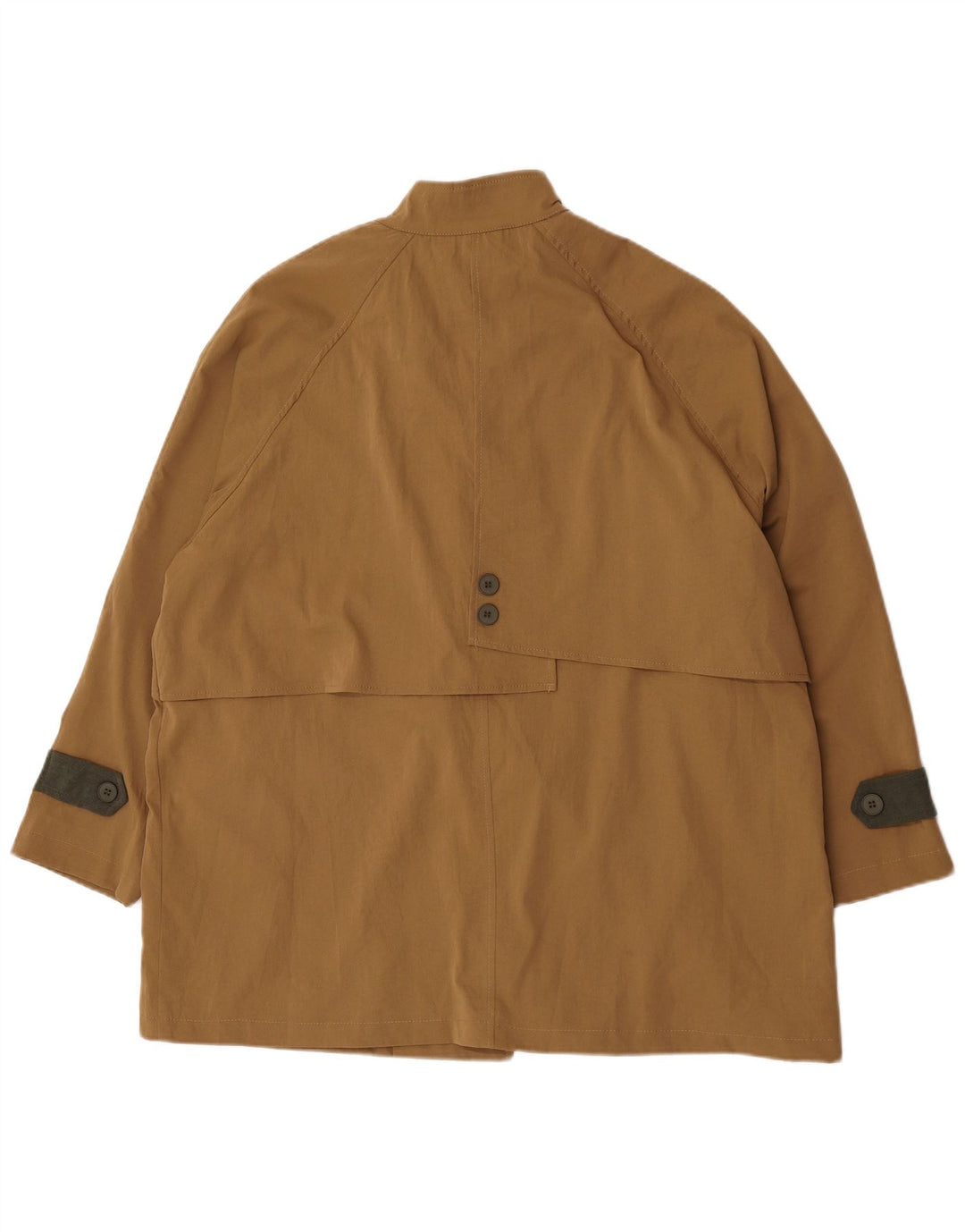 Vintage Womens Trench Coat UK 24 4XL Brown Polyester