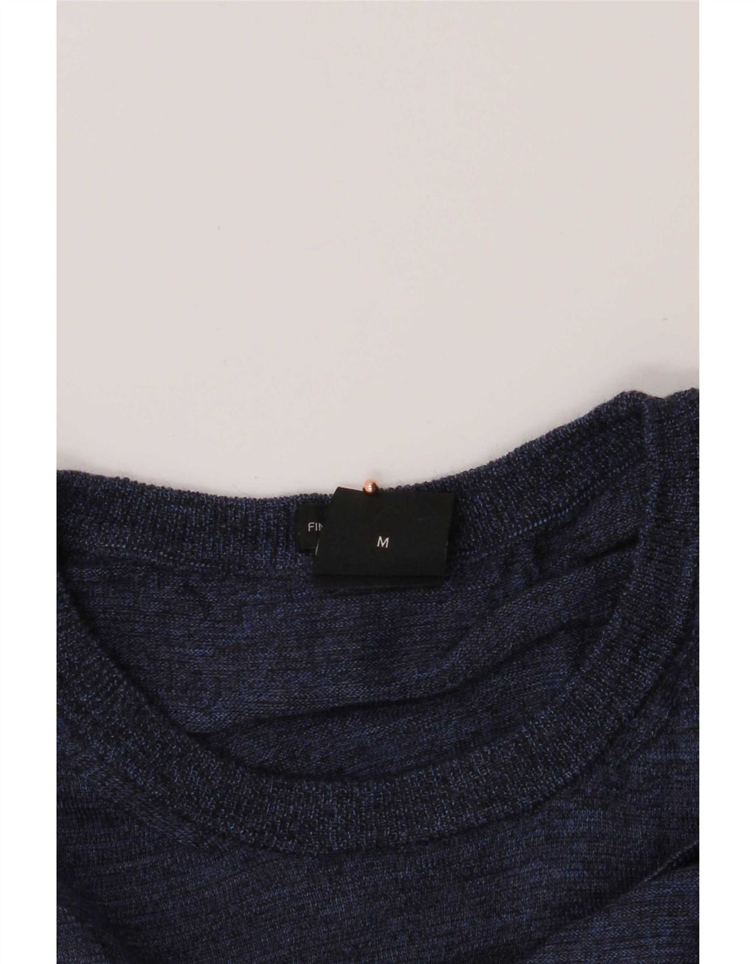 Hugo Boss Mens Crew Neck Jumper Sweater Medium Navy Blue Wool