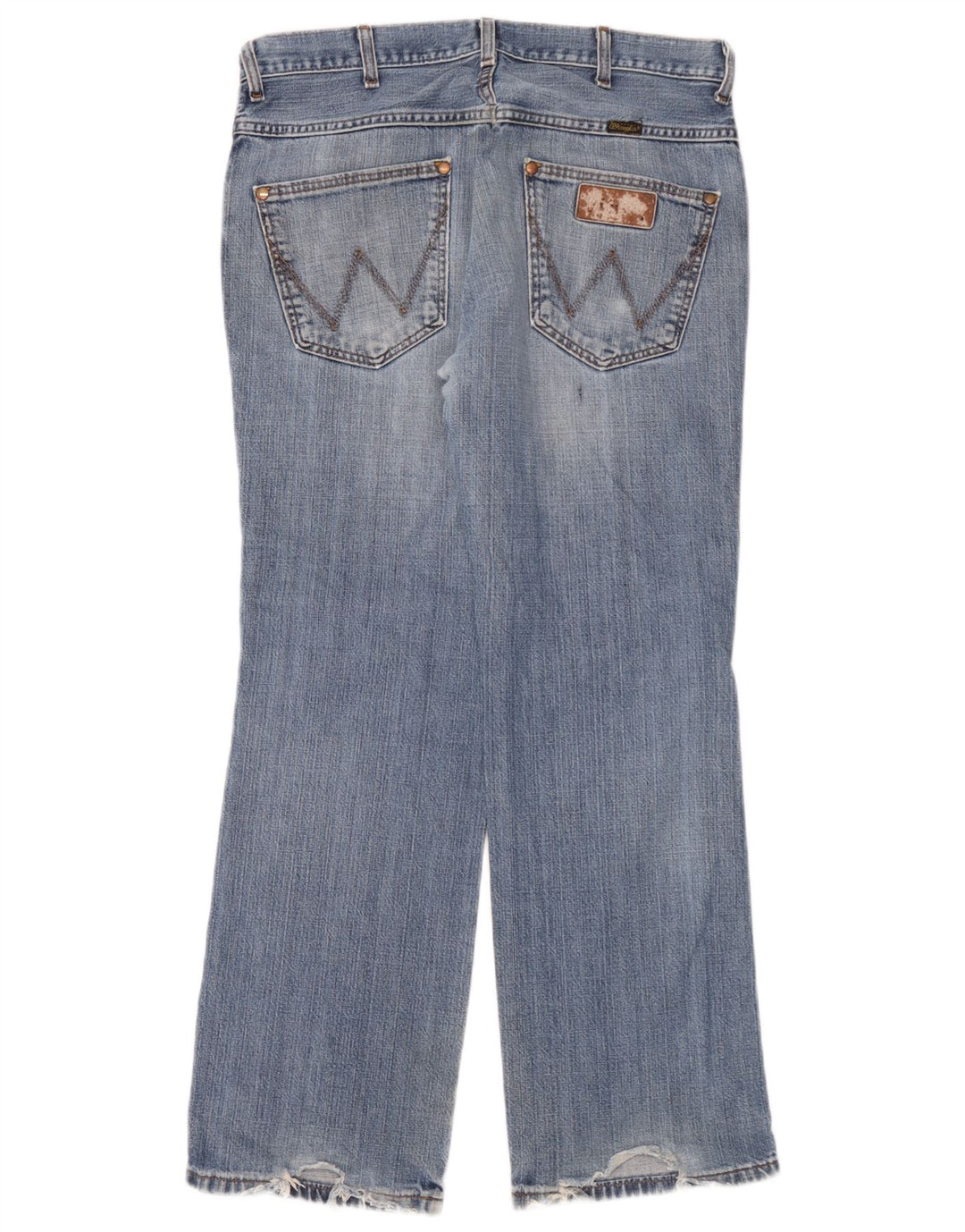 Wrangler Mens Alaska Straight Jeans W34 L30 Blue Cotton