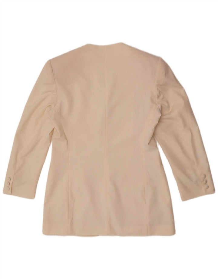 Sportstaff Womens Blazer Jacket IT 46 Large White Polyester
