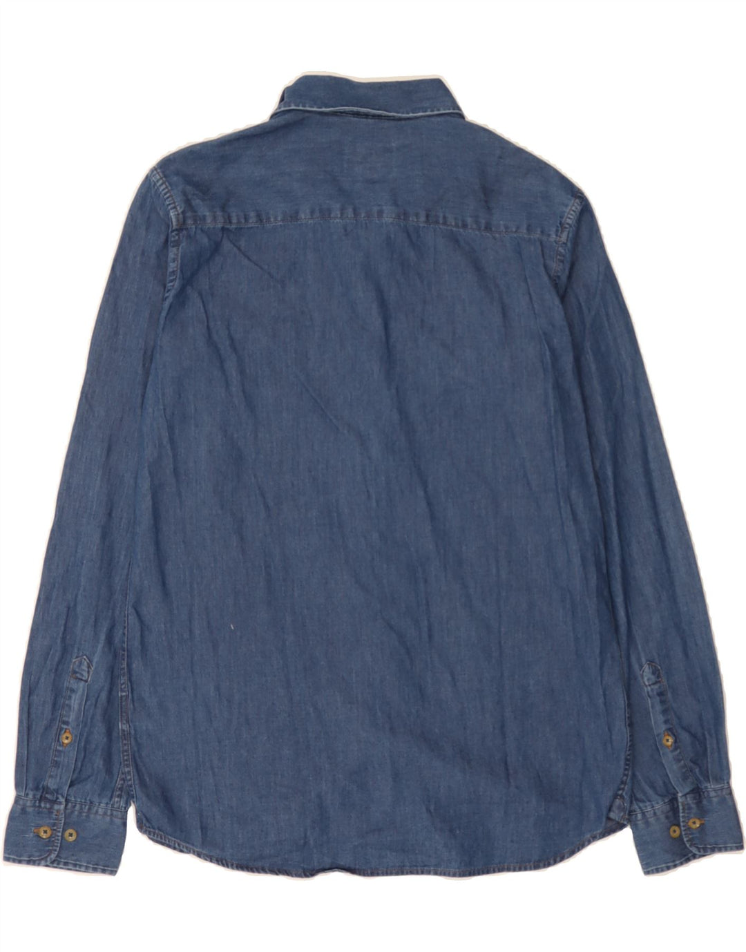 MASSIMO DUTTI Boys Denim Shirt 13-14 Years Navy Blue Vintage Massimo Dutti and Second-Hand Massimo Dutti from Messina Hembry 
