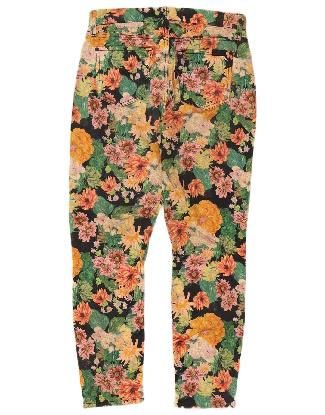 7 FOR ALL MANKIND Womens Cropped Jeans W26 L24 Multicoloured Floral