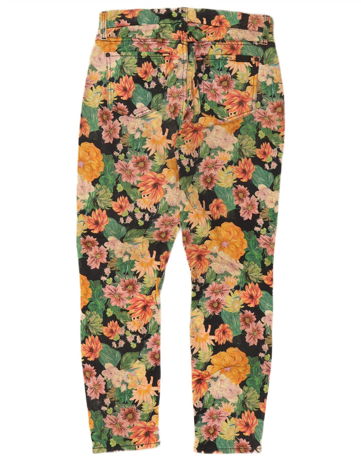 7 FOR ALL MANKIND Womens Cropped Jeans W26 L24 Multicoloured Floral
