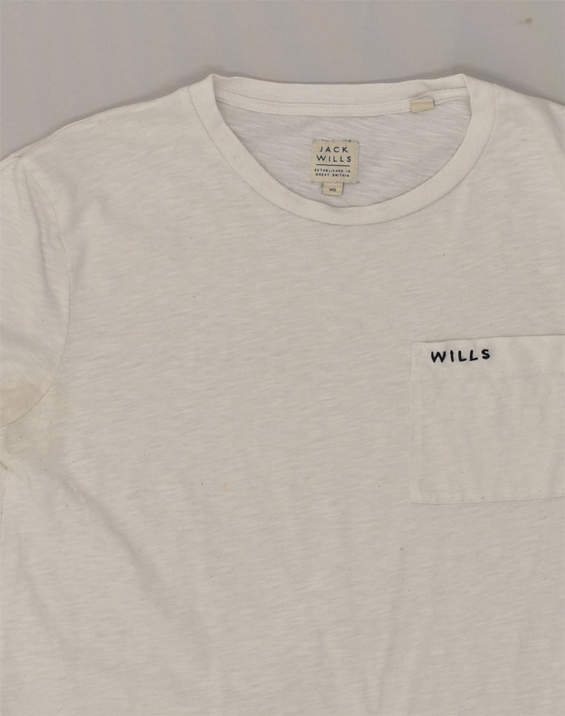 JACK WILLS Mens T-Shirt Top XS White | Vintage Jack Wills | Thrift | Second-Hand Jack Wills | Used Clothing | Messina Hembry 