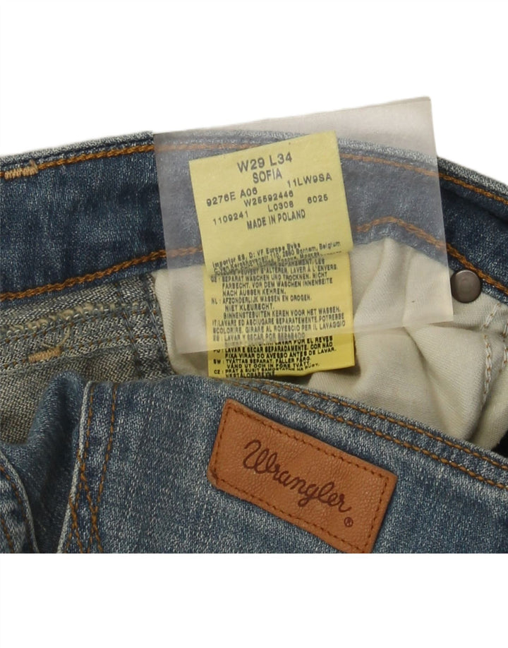 Wrangler Womens Sofia Bootcut Jeans W29 L30 Blue Cotton