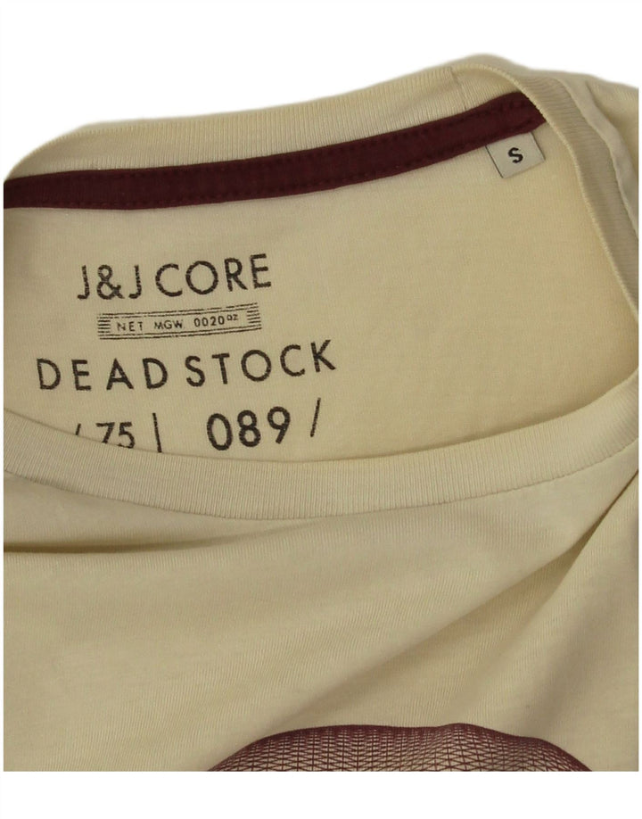 Jack & Jones Mens Graphic T-Shirt Top Small White