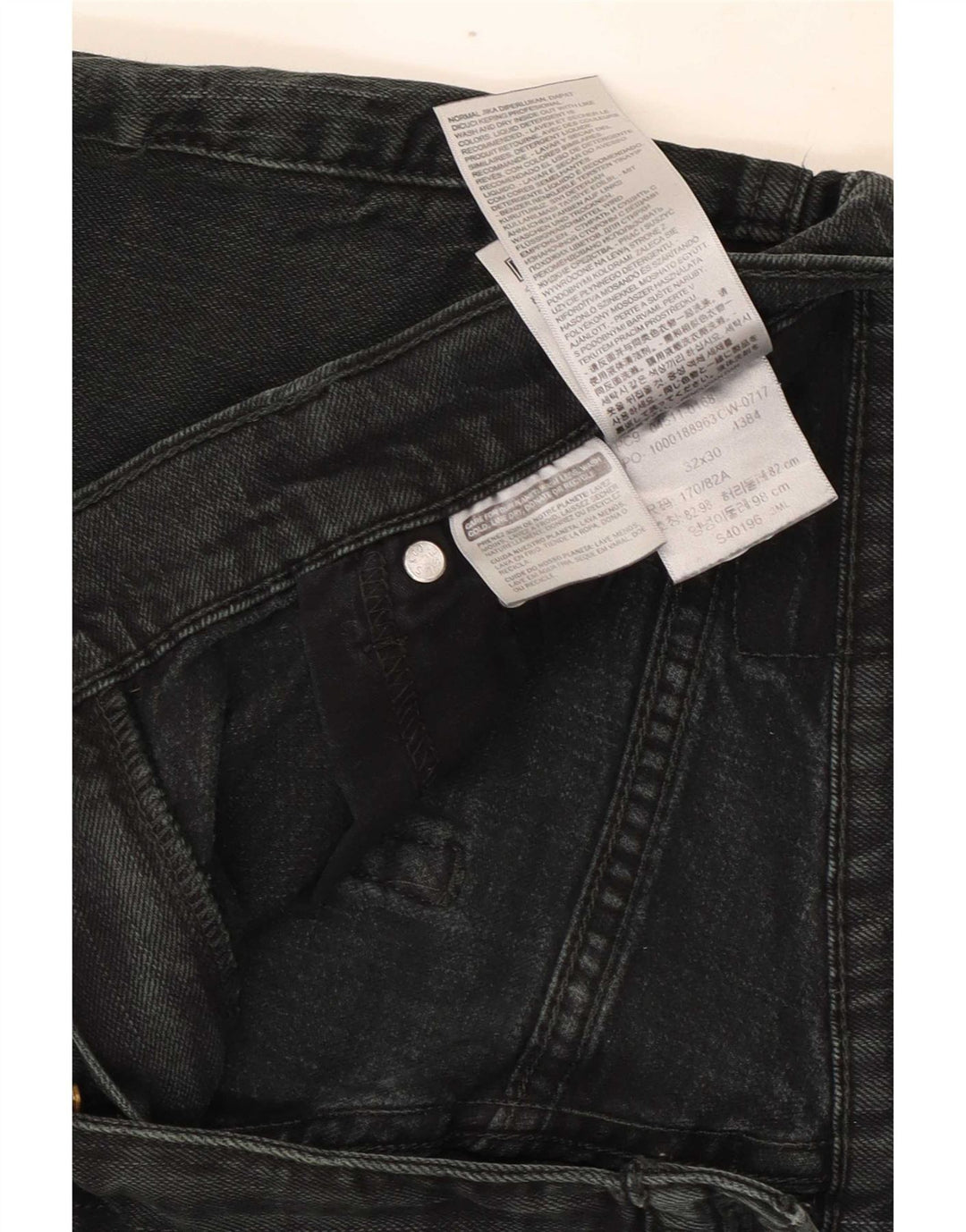 Levi's Mens Slim Jeans W32 L30 Grey Cotton