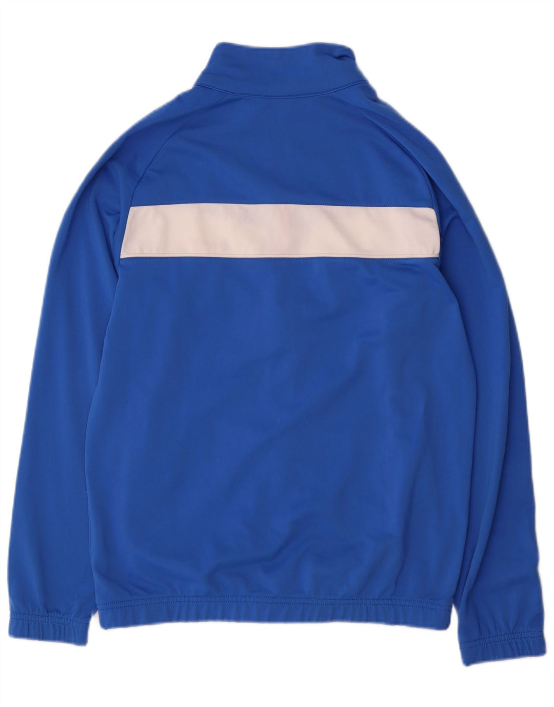 Nike Boys Tracksuit Top Jacket 13-14 Years XL Blue Colourblock Polyester