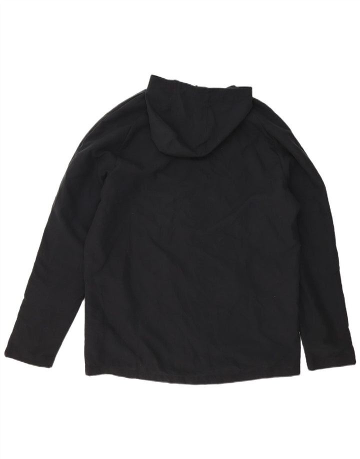 New Balance Mens Graphic Hooded Rain Jacket UK 40 Large Black Polyester