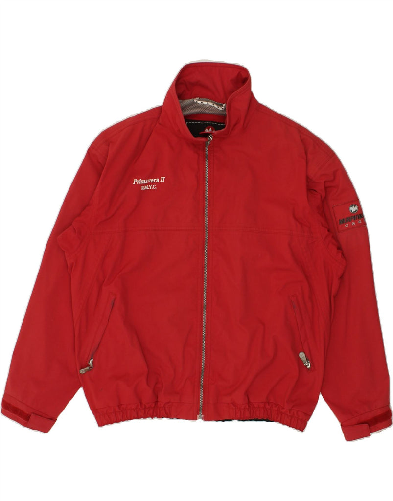 MURPHY & NYE Mens Bomber Jacket UK 38 Medium Red Polyamide | Vintage Murphy & Nye | Thrift | Second-Hand Murphy & Nye | Used Clothing | Messina Hembry 