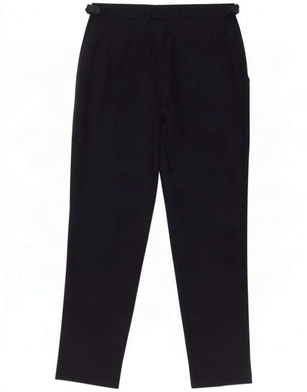Marks & Spencer Womens Casual Trousers UK 12 Medium W28 L26 Navy Blue