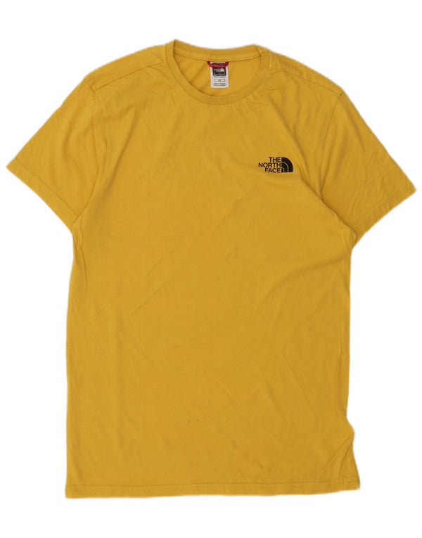 The North Face Mens T-Shirt Top Small Yellow Cotton