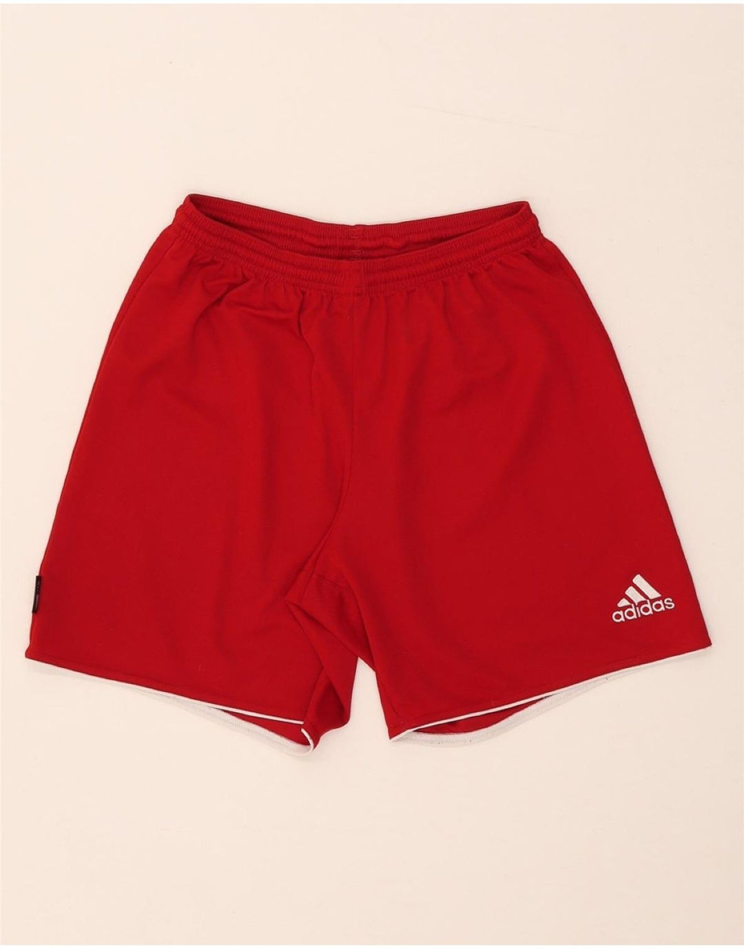 Adidas Mens Climalite Sport Shorts Small  Red Polyester