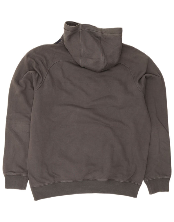 Champion Mens Graphic Hoodie Jumper Large Grey Cotton Sports