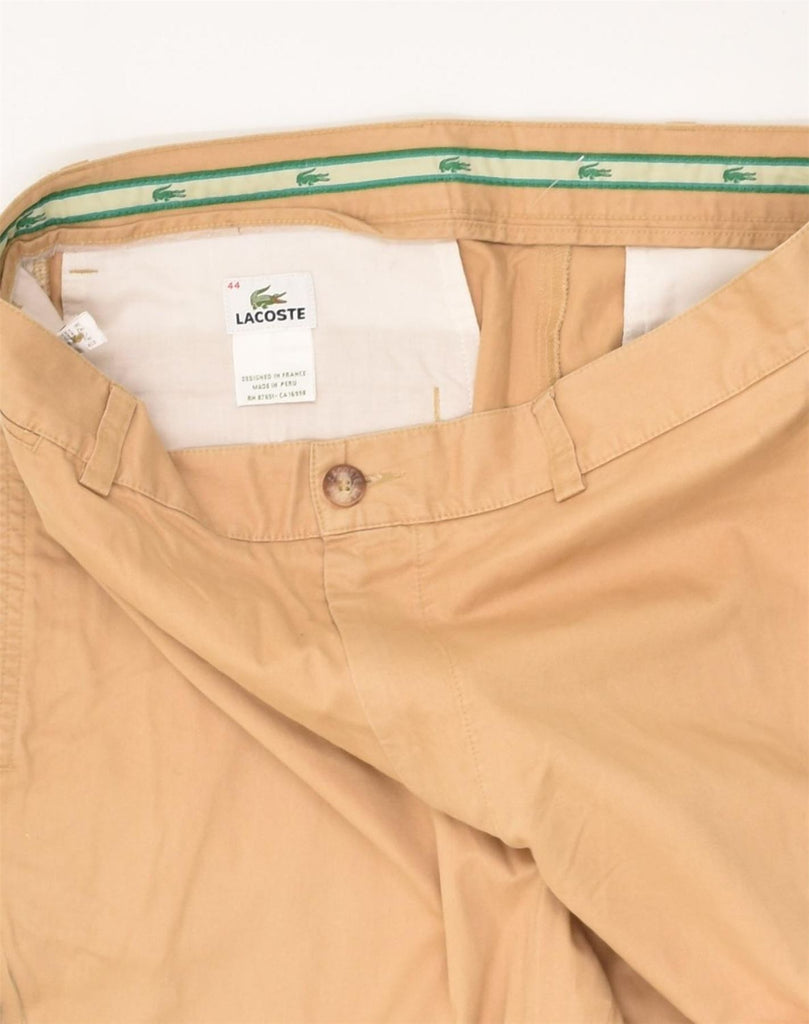 LACOSTE Mens Straight Chino Trousers Size 44 Large W35 L31 Beige Cotton | Vintage Lacoste | Thrift | Second-Hand Lacoste | Used Clothing | Messina Hembry 