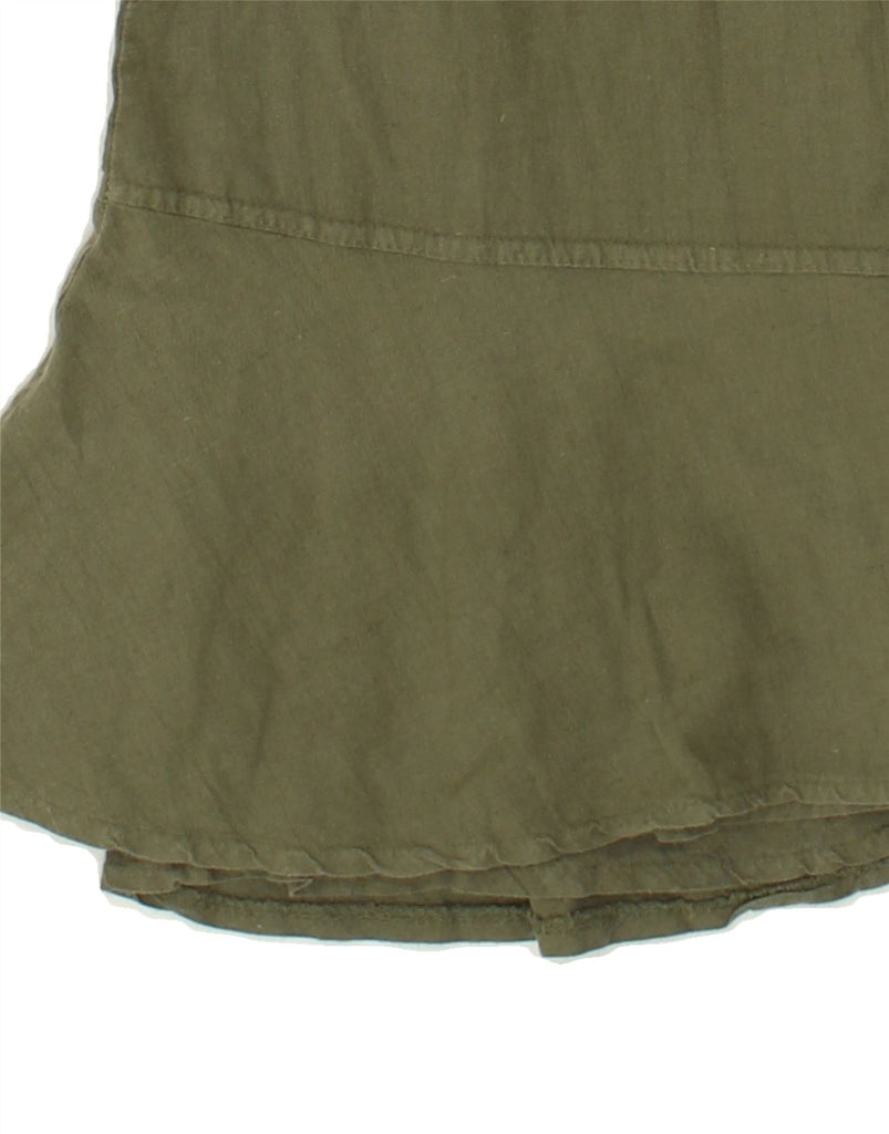 BIZZARRO Womens A-Line Skirt W32 Large Khaki | Vintage Bizzarro | Thrift | Second-Hand Bizzarro | Used Clothing | Messina Hembry 