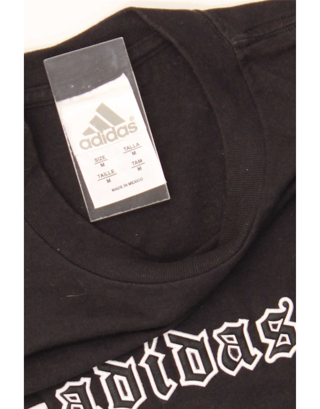 Adidas Mens Graphic T-Shirt Top Medium Black