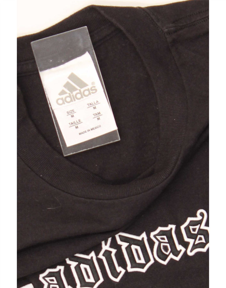 Adidas Mens Graphic T-Shirt Top Medium Black