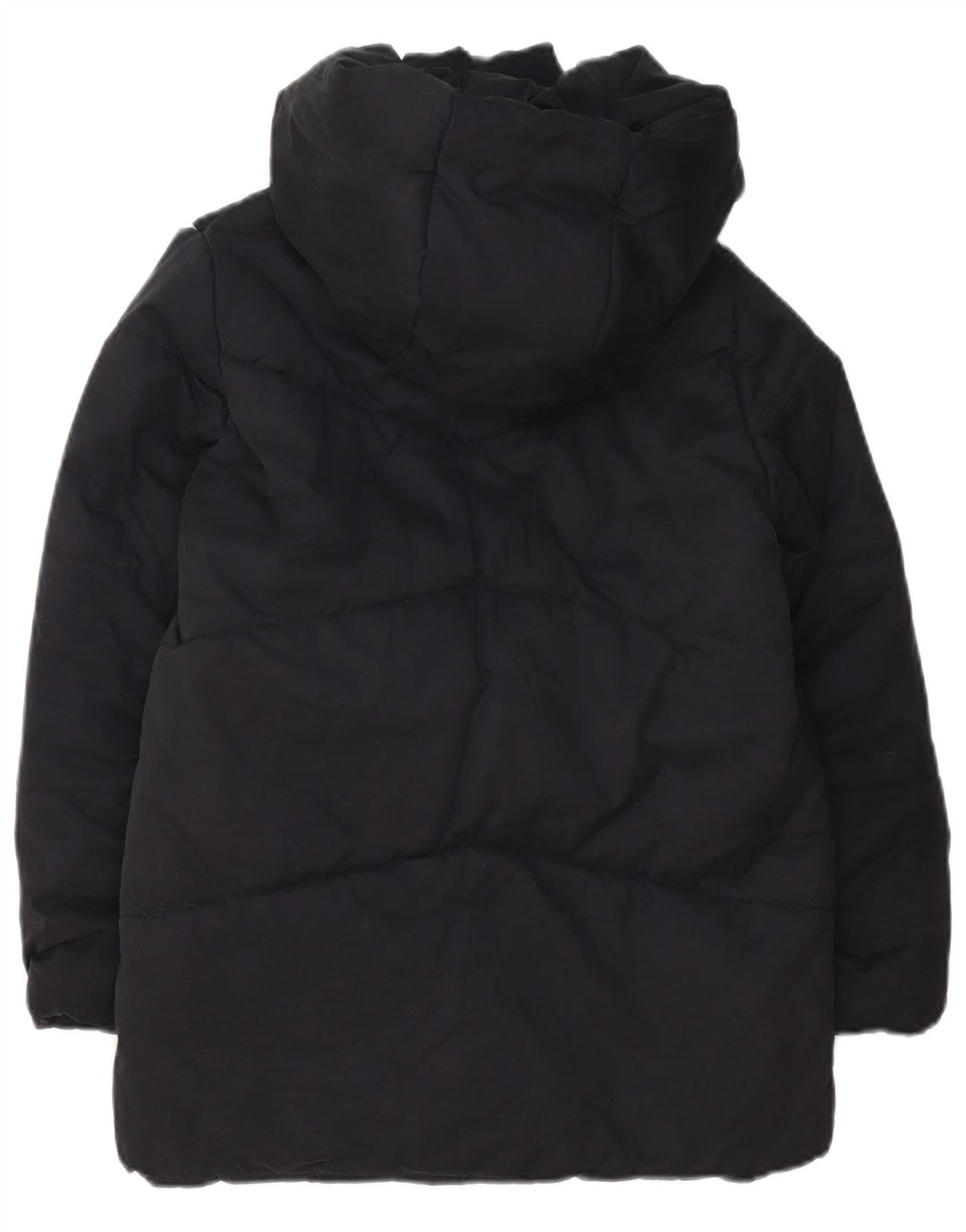 PEPE Jeans Girls Hooded Padded Jacket 11-12 Years XS Black Polyester