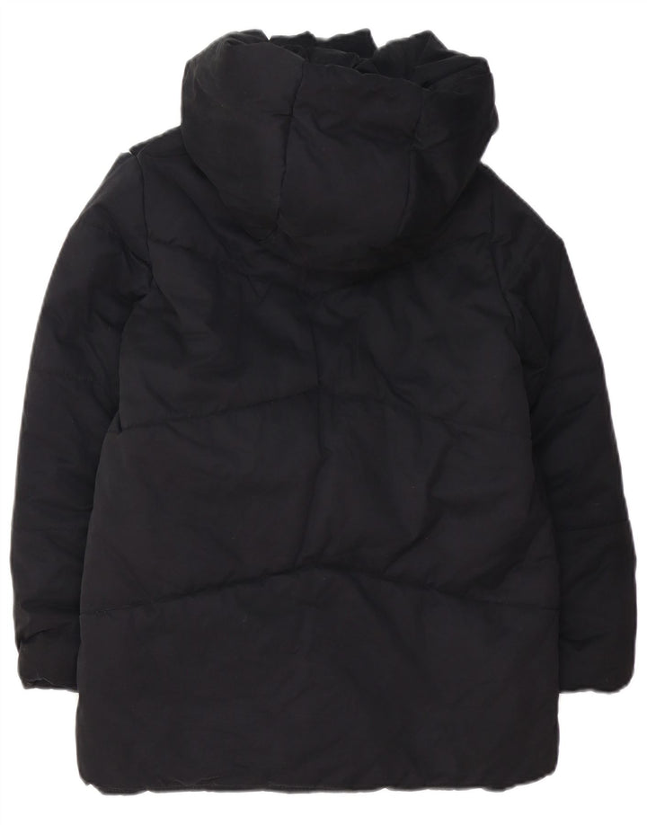 PEPE Jeans Girls Hooded Padded Jacket 11-12 Years XS Black Polyester