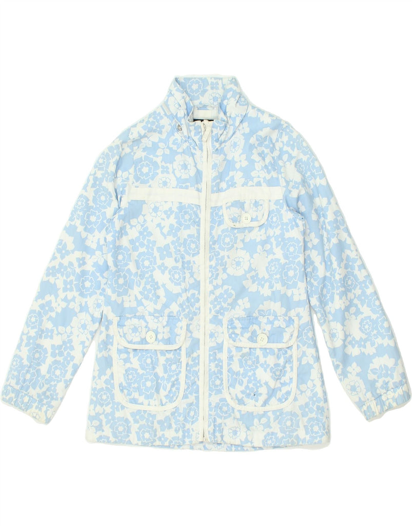 GANT Girls Bomber Jacket 9-10 Years Large Blue Floral Cotton | Vintage Gant | Thrift | Second-Hand Gant | Used Clothing | Messina Hembry 