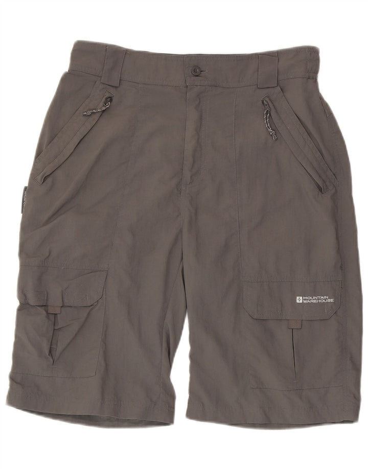 Mountain Warehouse Mens Cargo Shorts W30 Medium Grey Nylon