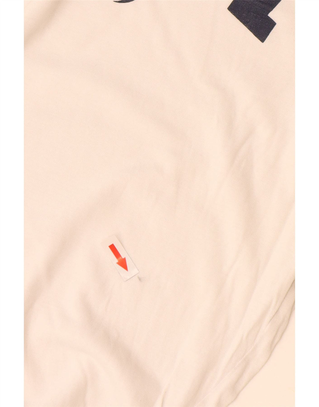 Gant Womens Graphic T-Shirt Top UK 14 Medium Off White Cotton