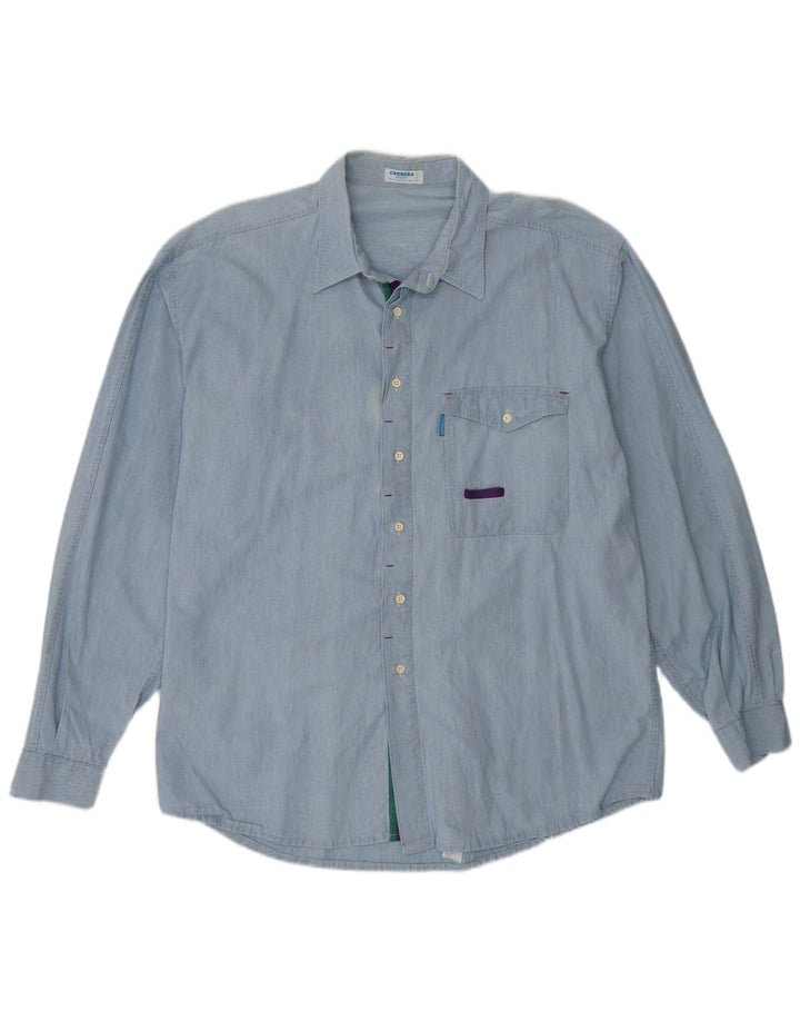 Carrera Mens Shirt XL Blue Cotton