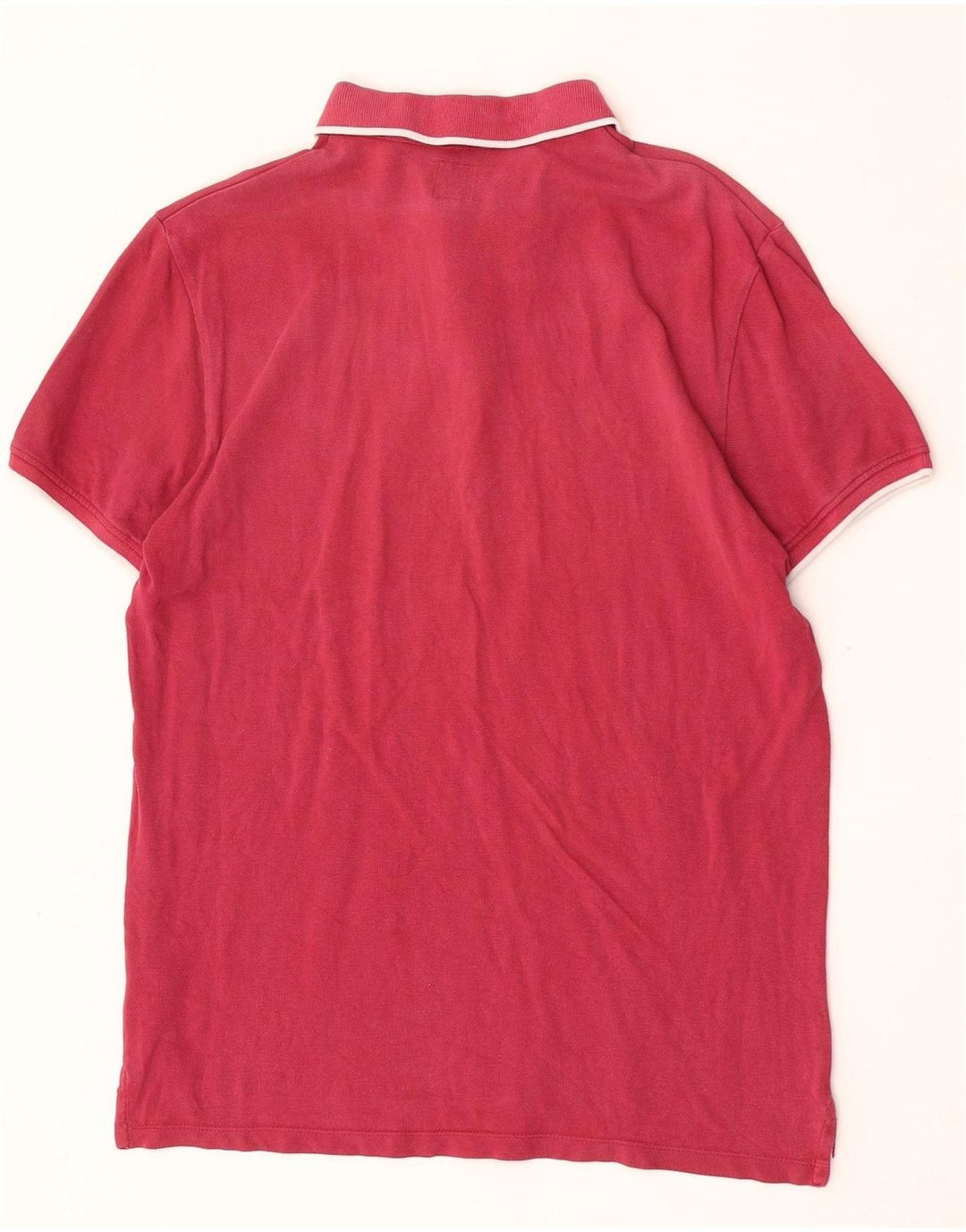 Jack Wills Mens Polo Shirt Large Burgundy Cotton