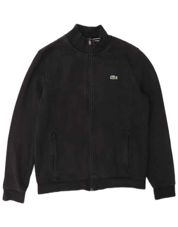 Lacoste Mens Tracksuit Top Jacket Medium Black Cotton