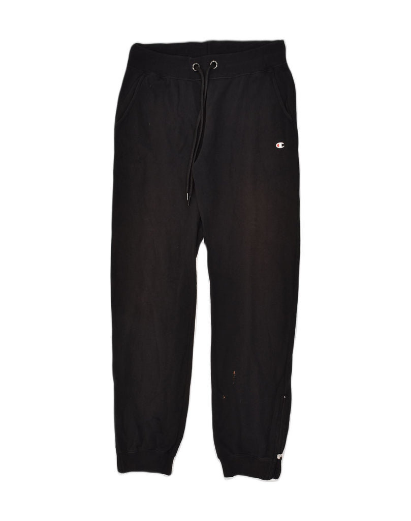 CHAMPION Mens Tracksuit Trousers Joggers Small Black | Vintage Champion | Thrift | Second-Hand Champion | Used Clothing | Messina Hembry 